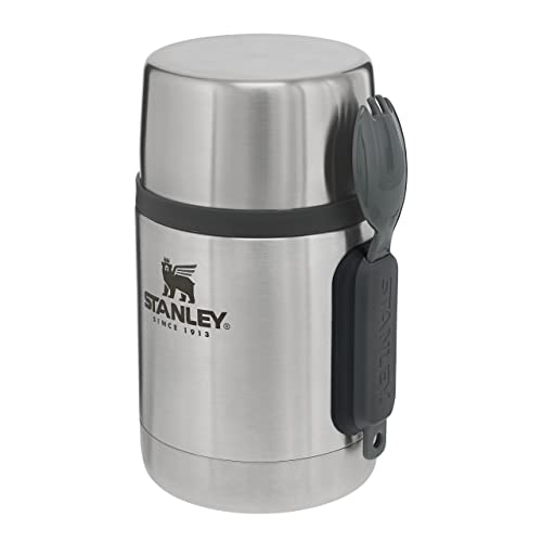 Stanley Adventure Stainless Steel All-In-One Food Jar 0.53L Con Forchetta - Thermos Per Alimenti In Acciaio Inossidabile Senza Bpa - Mantiene Il Caldo