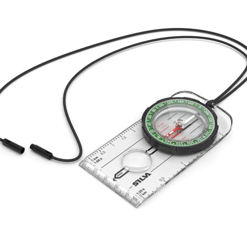 Silva Ranger, Bussola Con Cordino E Lente Di Ingrandimento Unisex-Adulto, Trasparente, Taglia Unica