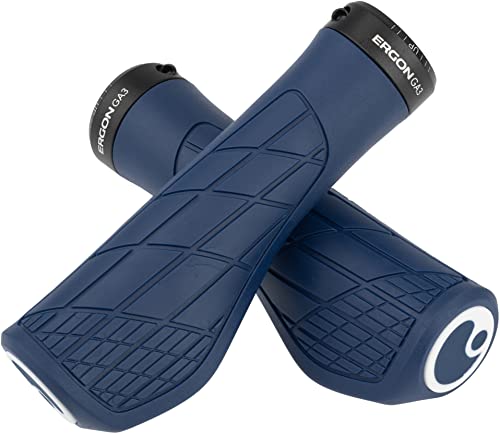Ergon Grips Technical-Ga3 Small Nightride Blue (Bleu Foncé), Impugnatura Per Bicicletta Unisex Adulto, Blu Scuro, S