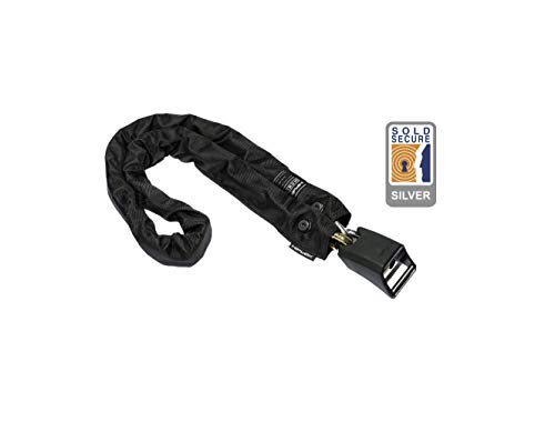 Hiplok Home Silver, Lucchetto A Catena, Unisex, All Black, Circonferenza Di Chiusura 120 Cm