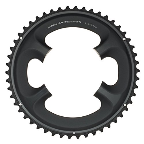 Shimano Fc-6800 Ultegra 11Vx34/50T, Corona Singola, Nero, 50D Ma