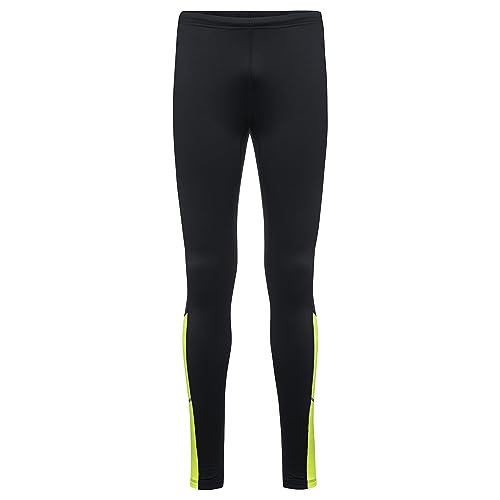 Gorewear R3 Thermo Tights, Nero/Neon Giallo, S
