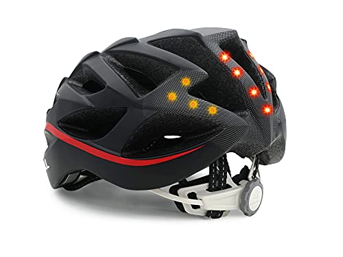 Livall Bh62 Neo, Casco Da Bicicletta Unisex-Adult, Nero Rosso, Taglia Unica