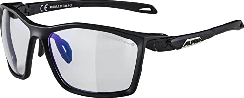 Alpina Unisex - Adulti, Twist Five Vlm+ Occhiali Sportivi, Black Matt, One Size