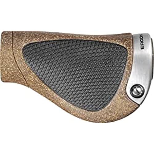 Ergon Gp1 Biokork Gripshift, Manopole Manubrio Bicicletta Unisex Adulto, Marrone, S