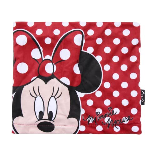 Cuffia Tour De Cou, Girocollo Minnie Girocollo Rosso Con Pois Bianchi E Disegno Minnie. Girocollo Da Ragazza Dimensione Del Collo, Rouge, Rosso