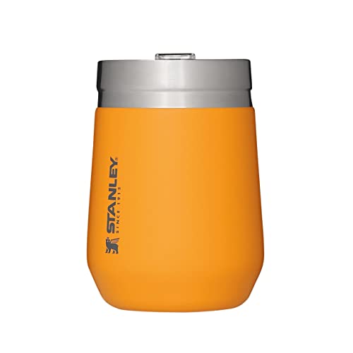 Stanley Go Everyday Tumbler 0.29L Saffron - Bicchiere In Acciaio Inossidabile Per Vino, Cocktail, Caffè, Tè - Mantiene Freddo/Caldo Per Ore - Bpa Free