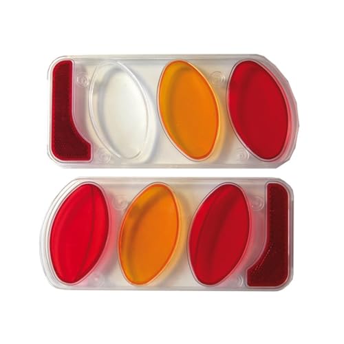 Peruzzo Rücklichtglas (Kunststoff) Set Re+Li, Vetro Per Fanale Posteriore. Unisex-Adulti, Argento, Taglia Unica