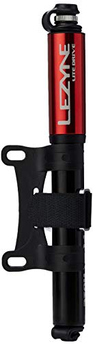 Lezyne Minipumpe Lite Drive Small, Rot-Glänzend 160Psi, 18,0Cm, 1-Mp-Ltdr-V1S11, Mini Pompa. Unisex Adulto, Misura Standard