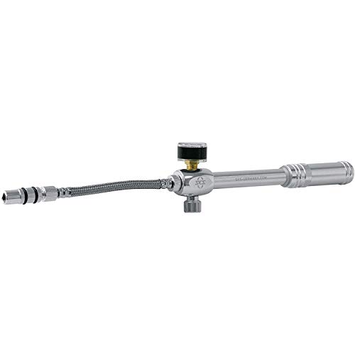 Sks Germany Msp Pompa (Mountain Suspension Pump), Pompa Ad Aria Per Bicicletta (Con Tubo Flessibile In Acciaio Svitabile, Pressione Massima: 20 Bar /