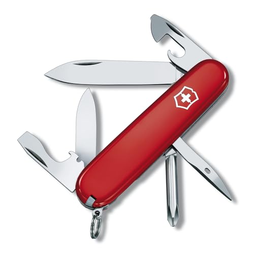 Victorinox, Coltellino Svizzero Tinker (12 Funzioni, Apriscatole, Cacciavite Phillips), Rosso