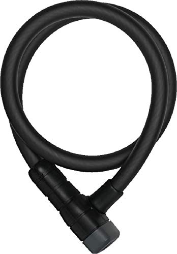 Abus Serratura A Cavo Racer 6412K - Per Bicicletta In Acciaio Con Rivestimento Plastica Livello Di Sicurezza 4 85 Cm, Nero