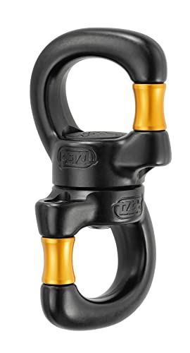 Petzl P58 So Open Gate Girevole Con Cuscinetti A Sfera Sigillati, Giallo/Nero