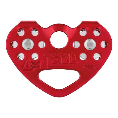 Petzl - Carrucola Tandem - Unisex, Rosso, Taglia Unica