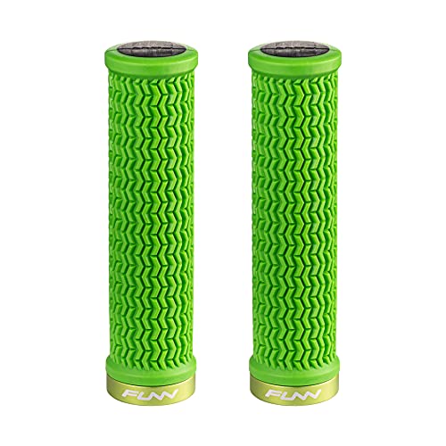 Funn Holeshot Manopole Per Mountain Bike Con Chiusura Singola, Diametro Interno Di 22 Mm, Manopole Per Manubrio Da Bici Resistenti Con Estremità Indur