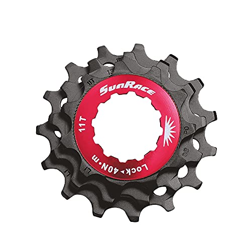 Sunrace, Ghiera R.Libera+3 Pignoni 10V Unisex Adulto, Nero, Unica