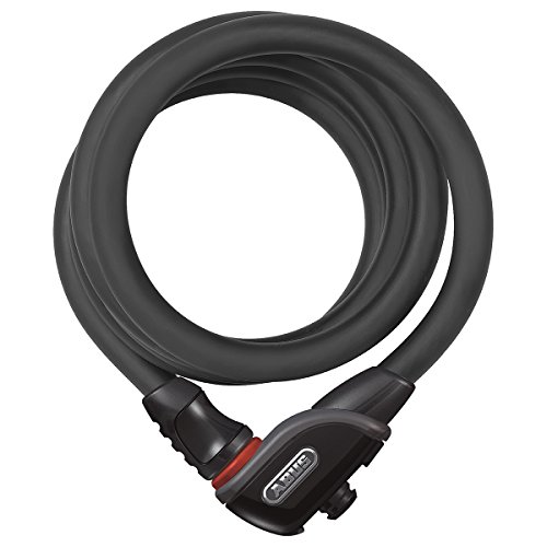 Abus Phantom 8950/180 Texfl - Set Di Serrature Per Bicicletta Con Staffa Il Telaio Della 12/15 Mm Livello Sicurezza 5 Nero