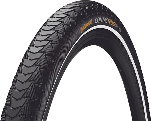Continental Contact Plus, Pneumatico Unisex Adulto, Nero, 28 X 1 5/8 X 1 1/8