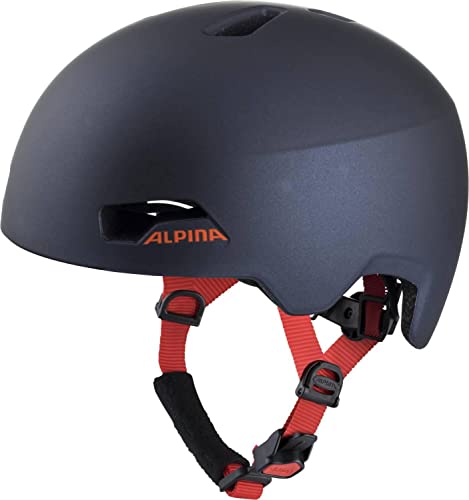 Alpina Hackney, Caschi Da Ciclismo Unisex-Youth, Indigo, 51-56