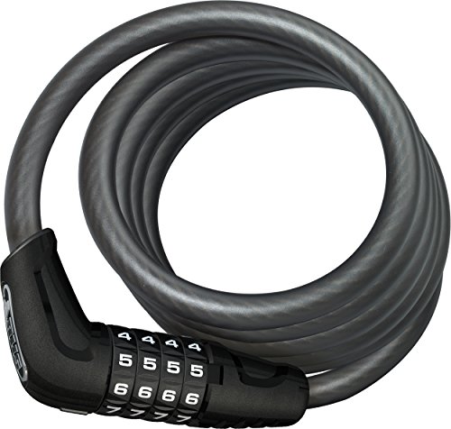 Abus Lucchetto A Cavo Numero 5510C/180 - Lucchetto Compatto Con Codice Combinazione Per Biciclette Due Ruote E Bambini Livello Di Sicurezza 3 Da 10 Mm