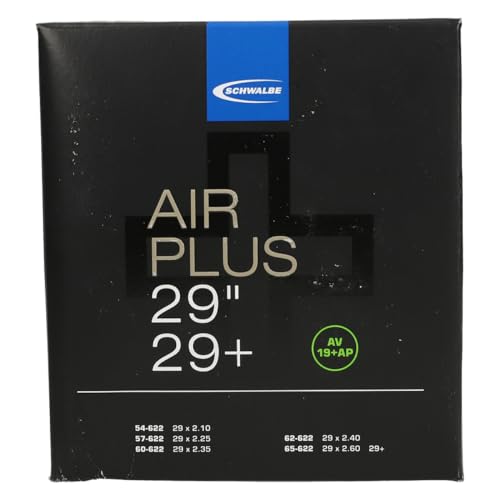 Schwalbe Air Plus, Camera D'Aria Per Bicicletta. Unisex Adulto, Nero, Taglia Unica