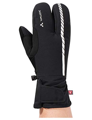 Vaude Accessories Syberia Iii 41657 - Guanti Da Ciclismo A 3 Dita, Colore: Nero