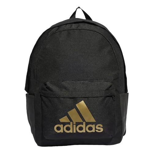 Adidas Zaino Sportivo Classico Unisex, Nero/Oro Met, Taglia Unica, Nero/Oro Met., One Size