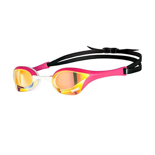 Arena Unisex – Adulto Cobra Ultra Swipe Mr (Yell-Pink) Swim Goggles, Multicolore, 1