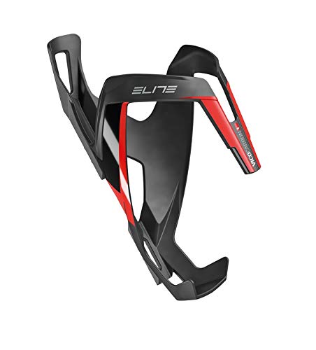 Portabidon Elite Vico Carbono Negro Mate Rojo