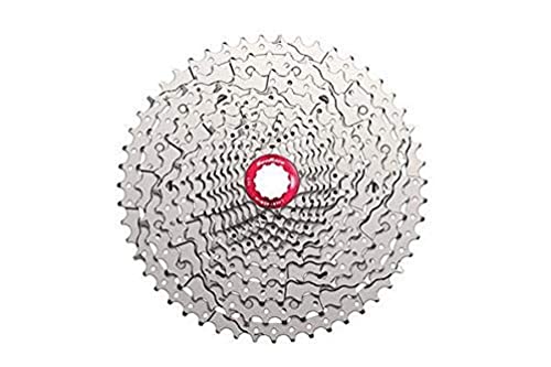 Sunrace Csmz800 12-Speed Cassette 11-51T. Metallic, Pignone Unisex Adulto, Argento, Estandar