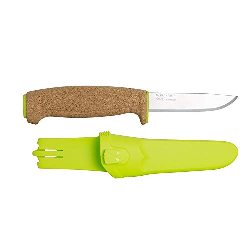 Morakniv Coltello Flottante - Lama Fissa In Acciaio Inox Con Bordo Fine - Verde, 9,4 Cm