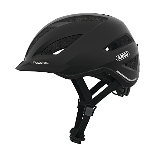 Abus Pedelec 1.1 Casco Da Città - Casco Da Bicicletta Contemporaneo Con Fanale Posteriore Per Il Traffico Cittadino - Per Uomini E Donne - Nero, Tagli