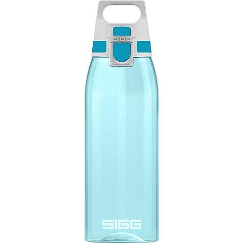 Sigg - Borraccia Total Color Aqua - Borraccia Riutilizzabile (1 L), Bottiglia D'Acqua Impermeabile E Priva Di Sostanze Nocive, Borraccia In Plastica T