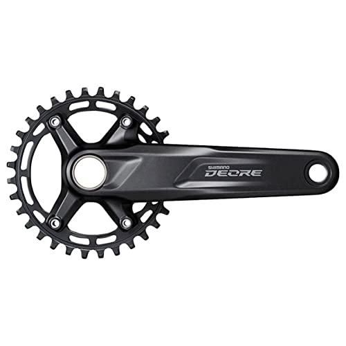 Shimano, Fc-M5100 Deore 1X11S Crankset 30 Teeth X 175Mm Black Unisex Adulto, Nero, One Size