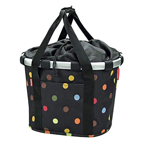 Klickfix Lenker Klappkorb Bikebasket Dots, Cesto Da Viaggio Unisex Adulto, 35 X 28 X 5 Cm