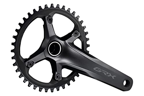 Shimano, Fc-Rx600 Gravel Grx 1X11S Crankset Teeth X Unisex-Adulto, Nero, 172,5Mm 40 11V 1X