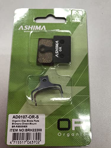 Ashima Coppia Pastiglie Organiche Shimano Xtr 2019/105 / Ultegra/Dura-Ace (Pastiglie Ciclo)