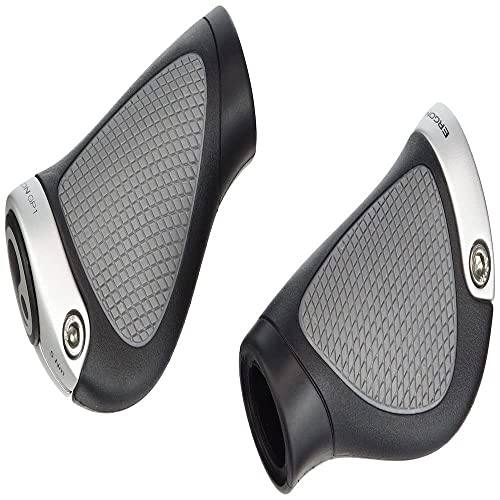 Ergon - Manopole Bloccabili Gp1 | Compatibili Con Gripshift | Per Bici Da Turismo E Mtb | Nere | Piccole