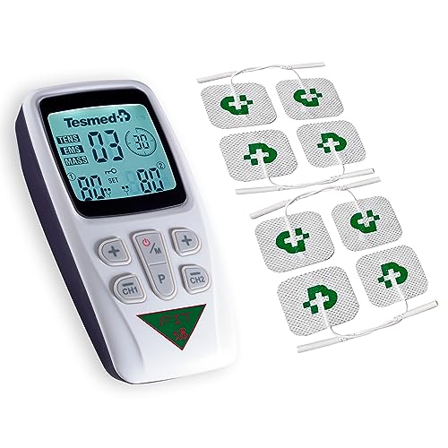 Tesmed Fit 5.8: Elettrostimolatore Muscolare Per Ems, Tens, Massaggio (3 In 1), 22 Programmi Di Cui 6 Personalizzabili, Perfetto Per Alleviare Il Dolo
