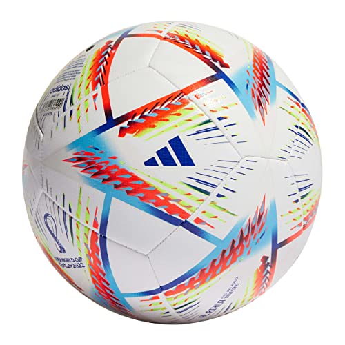 Adidas Pallone Da Allenamento Al Rihla, Pallone Da Calcio, Bianco/Pantone, 5