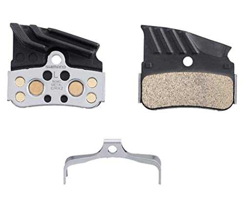 Shimano 4550170639457, Pastiglie N04C Metallica Xtr/Xt/Slx 4 Pist Unisex-Adult, Grigio Scuro/Multicolore, Taglia Unica