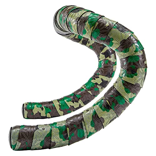 Supacaz 0753068722185, Nastro Manubrio Gravel Super Sticky Kush Camo + Tappo Unisex Adulto, Nero, Unica