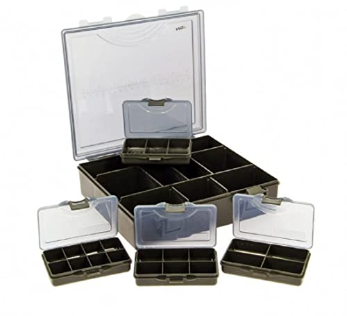 Ngt Tackle Box System 4 + 1 Valigetta, Verde, M