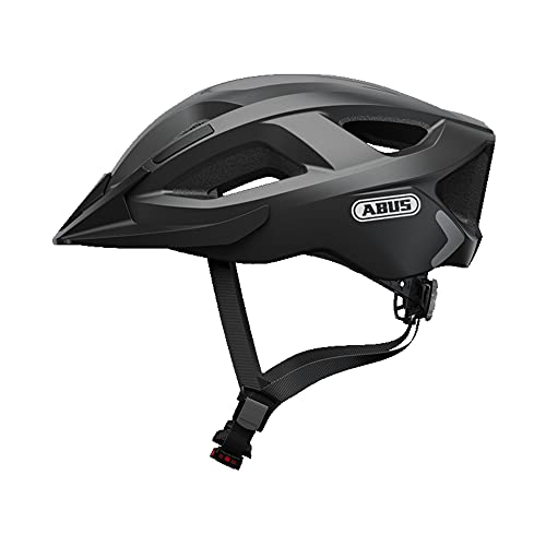 Abus Aduro 2.0 Casco Da Città - Casco Da Bici A Tutto Tondo In Design Sportivo - Adatto Al Traffico Cittadino - Per Uomini E Donne - Nero, Taglia S