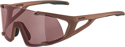 Alpina Unisex - Adulti, Hawkeye Q-Lite Occhiali Sportivi, Brick Matt, One Size