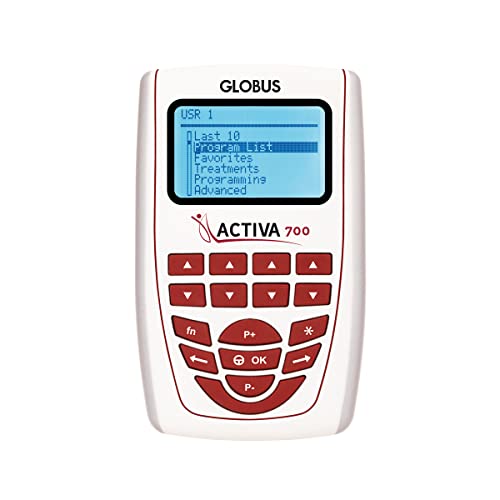 Globus | Activia 700, Elettrostimolatore A 4 Canali Con 271 Programmi Per La Bellezza E La Forma Fisica, Per Il Rassodamento, La Tonificazione E Il Ri