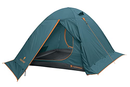 Ferrino 3, Kalahari Tenda, 2 Ingressi Di Cui 1 Con Zanzariera Unisex-Youth, Blu