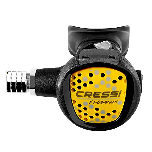 Cressi Octopus, Compact Erogatore Unisex Adulto, Giallo/Nero, Unica