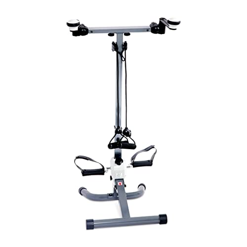 Ultrasport 3 In 1 Trainer Per Braccia, Busto E Gambe, Incluse Le Fasce Di Allenamento, Facile Da Usare Anche Da Sedia/Divano, Ginnastica Per Tutto Il