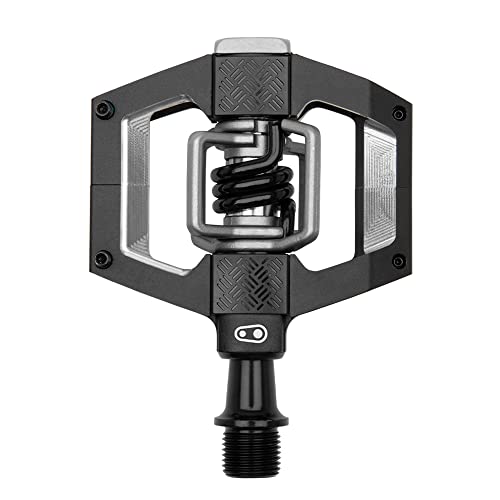 Crankbrothers Mallet Trail Mountain Bike Pedali - Nero/Nero Primavera - Mtb Enduro Xc Trail Optimized Platform - Sistema Clip-In Coppia Di Pedali Per